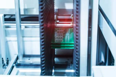 Stack of Produced Printed Circuit Boards Stock Photos