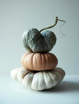 Stack of Pumpkin and Gourds 스톡 사진