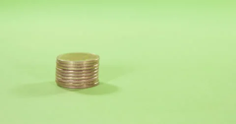 Stack Of Quarters Rising 스톡 동영상 59124905