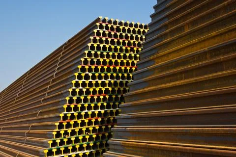 Stack of railway Stock Photos