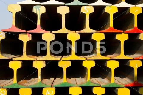 Stack of railway Stock Photos