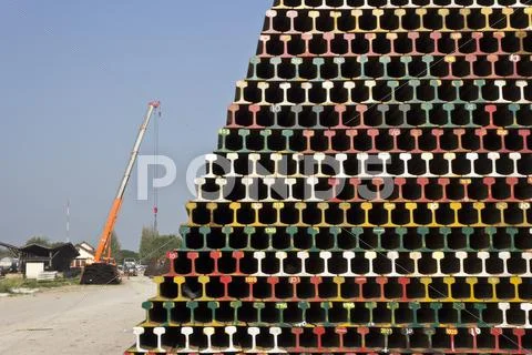 Stack of railway Stock Photos