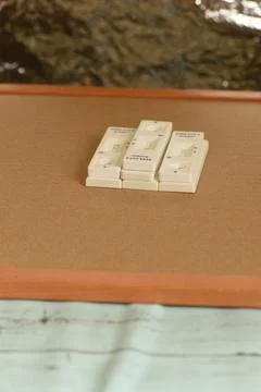 Stack of Rapid antigen self test kit with negative result, Stock Photos