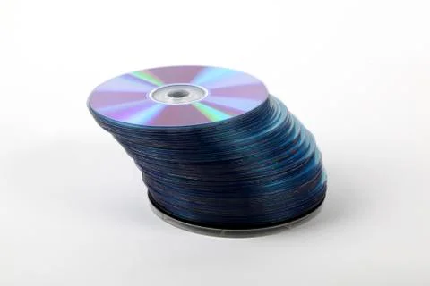 A stack of recordable discs Stock Photos