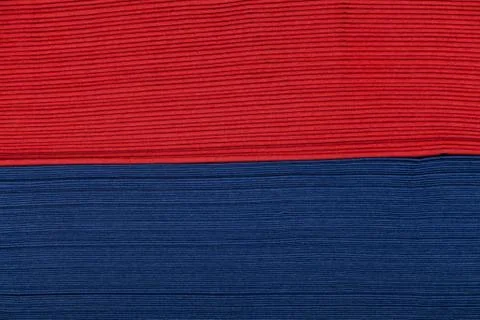 Stack of red and blue napkin paper closeup texture Stock Photos