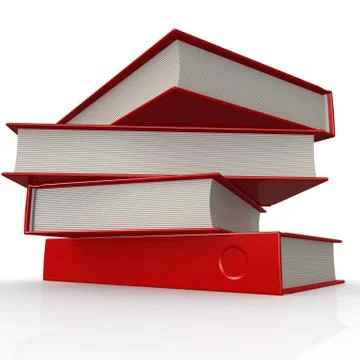 Stack of red books イラスト素材