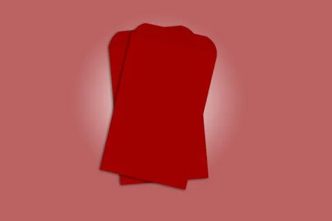 Stack of red envelopes (Angpao) Foto stock