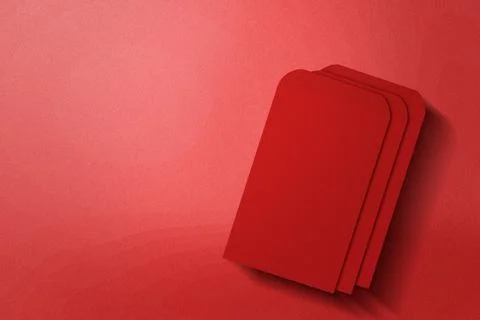 Stack of red envelopes (Angpao) 写真素材