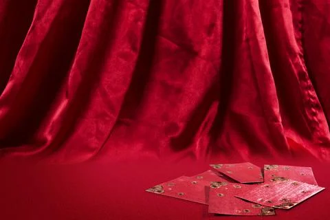 Stack of red envelopes (Angpao) 写真素材
