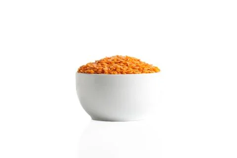 Stack of red lentils Stock Photos