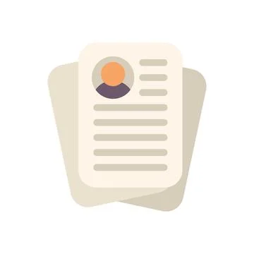 Stack of resumes representing job applications and hiring process 스톡 일러스트