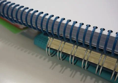 Stack of ring binder book Stock Photos