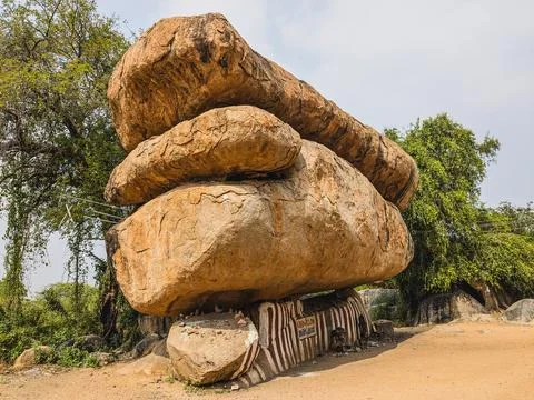 Stack of Rocks with Balanced Arrangement and Natural Texture Stock Photos