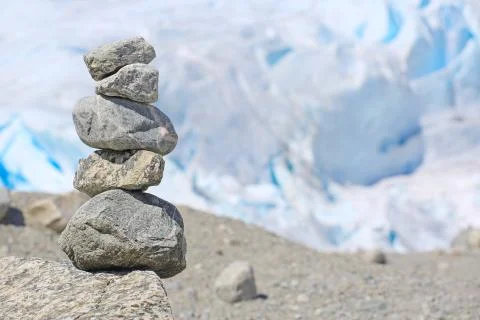 Stack of rocks in Norway Stock Photos