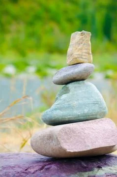 Stack of rocks. Stock Photos