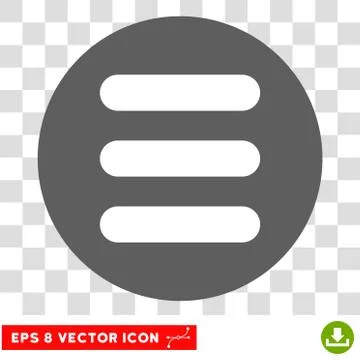 Stack Round Vector Eps Icon Illustrazione stock