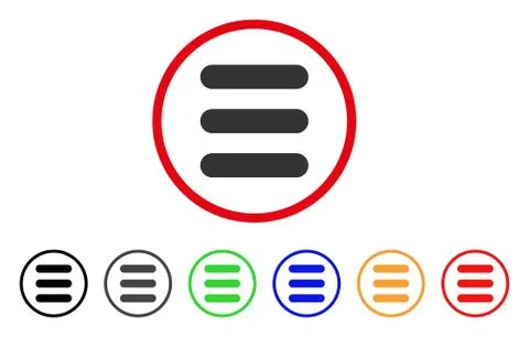 Stack Rounded Icon 스톡 일러스트