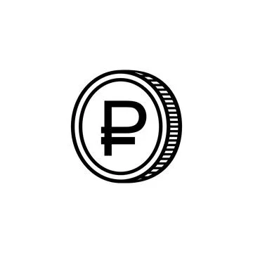 Stack of Rubble, Rouble, Russia Currency Icon Symbol. Vector Illustration 스톡 일러스트