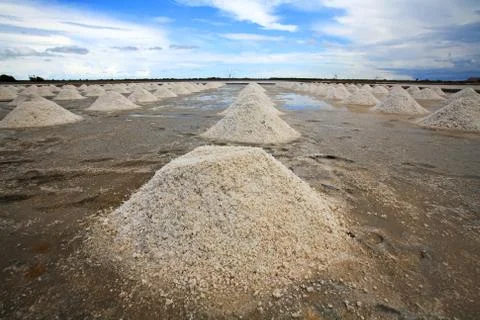 Stack of salt Foto stock