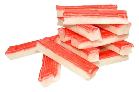Stack Of Seafood Sticks Stock Photos