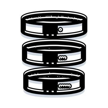 Stack of server hard drives icon concept イラスト素材