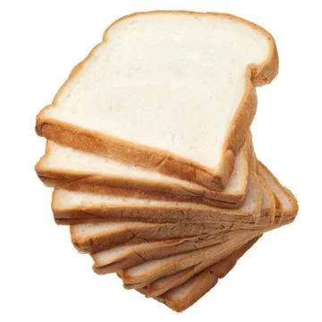 Stack of slice bread Foto stock