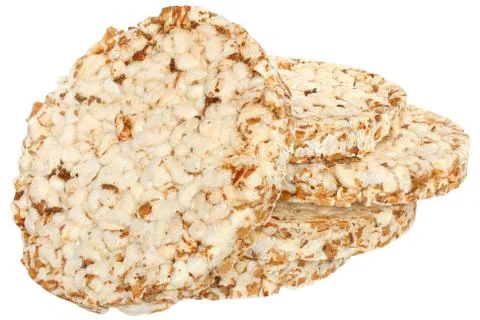 Stack slice of crispbread Stock Photos