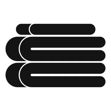 Stack soft blanket icon, simple style 스톡 일러스트