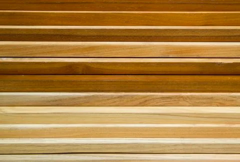 Stack of solid teak wood Foto stock