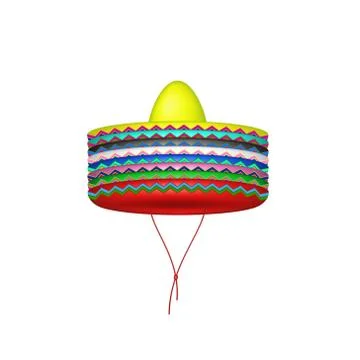 Stack of sombrero hats Stock Illustration