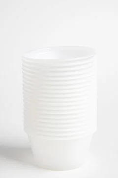 Stack Of Specimen Plastic Container Foto stock