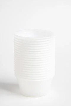 Stack Of Specimen Plastic Container Foto stock