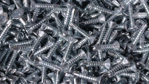 Stack of steel fasteners screws,bolts and nuts for sale Stockbeeldmateriaal 201522001