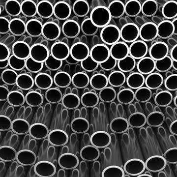 Stack of steel pipes 스톡 일러스트