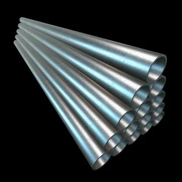 Stack of steel pipes. 스톡 일러스트