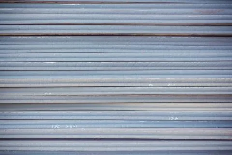 Stack of steel plate, Processing steel plate background. Stock Photos