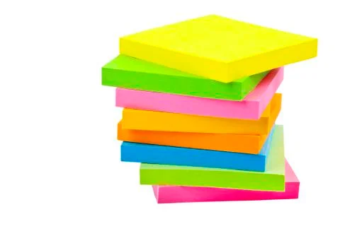 Stack of Sticky Note Pads Stock Photos