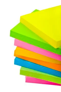 Stack of Sticky Note Pads Foto stock