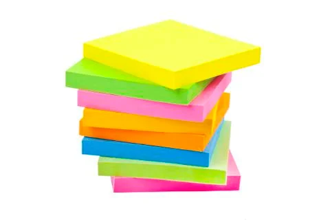 Stack of Sticky Note Pads Stock Photos