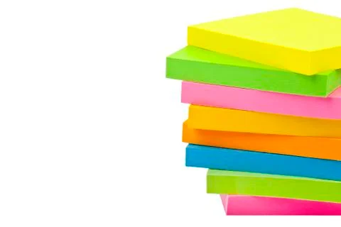 Stack of Sticky Note Pads Stock Photos