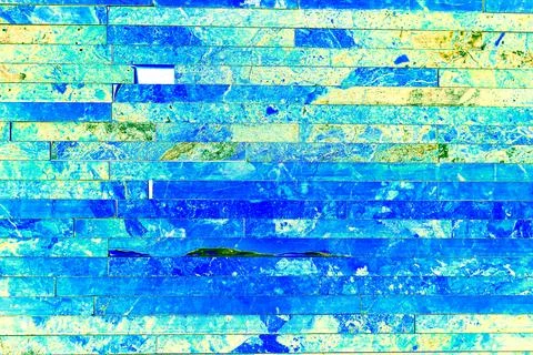 Stack of stone blocks, flat building blocks, 2 Stock Photos