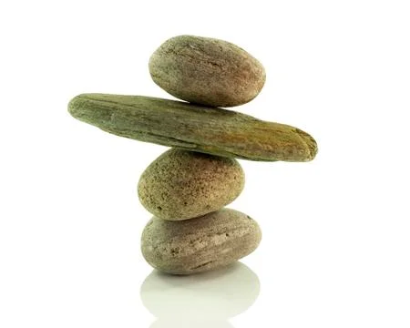 Stack stones in perfect balance Foto stock