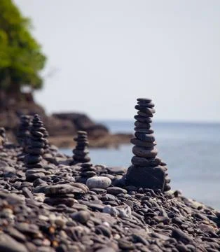 Stack of stones Stock Photos