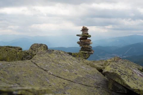 Stack of stones zen. Stock Photos
