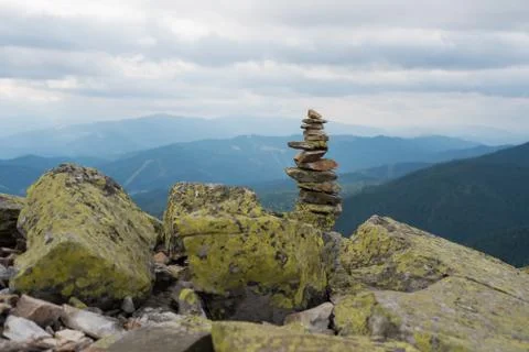 Stack of stones zen. Stock Photos