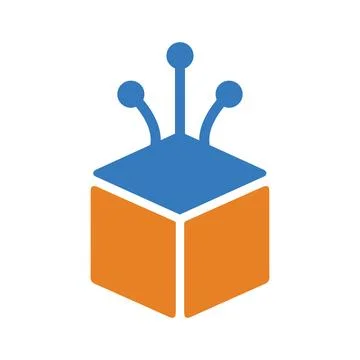 Stack, storage, big data icon. Simple editable vector illustration. Stock Illustration