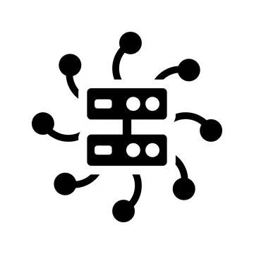 Stack, storage, big data icon. Stock Illustration