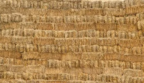 Stack of straw Stock Photos