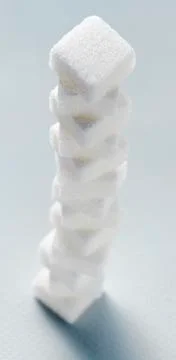 A Stack of Sugar Cubes Stockfoto's