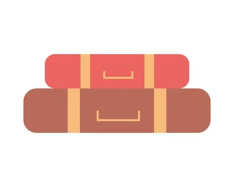 Stack of suitcases Stock Illustration